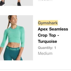 Gymshark crop top